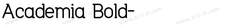 Academia Bold字体转换
